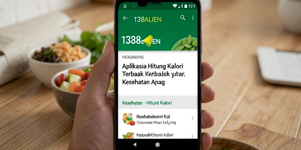 Screenshot antarmuka aplikasi Hitung Kalori 138ALIEN yang modern dan mudah digunakan.