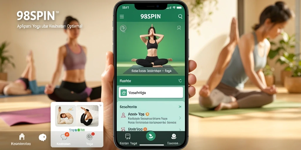 Antarmuka aplikasi Yoga yang menarik dan fungsional.