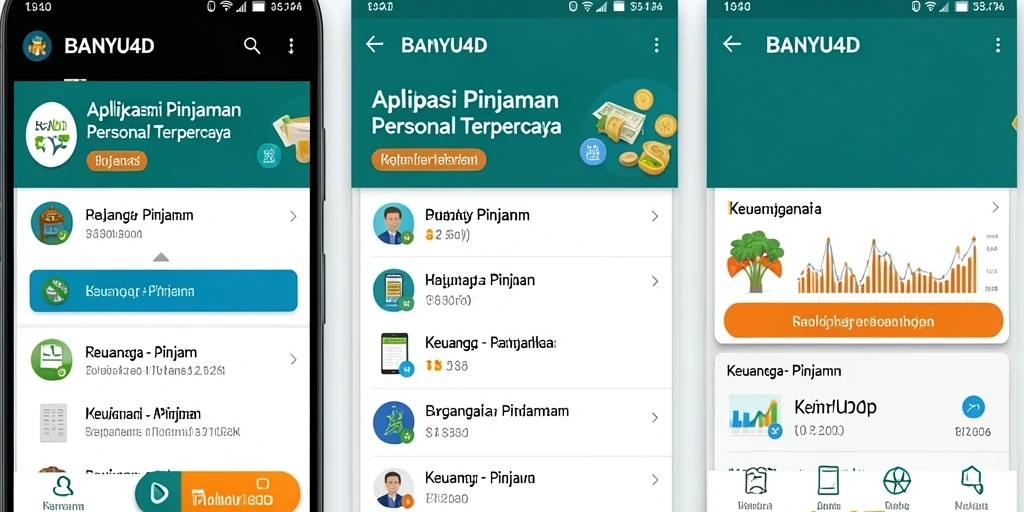 Tampilan antarmuka BANYU4D memperlihatkan kemudahan pengajuan pinjaman.