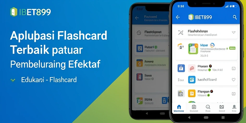 Antarmuka pengguna IBET899 yang menarik dengan fungsi Flashcard yang intuitif.