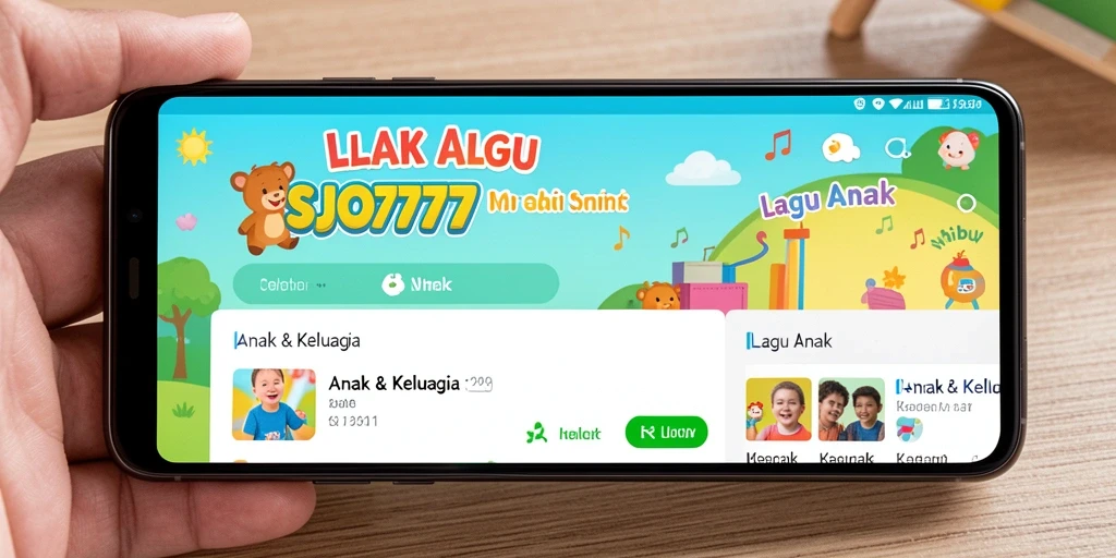 Antarmuka SJO777 yang ceria dan ramah anak.